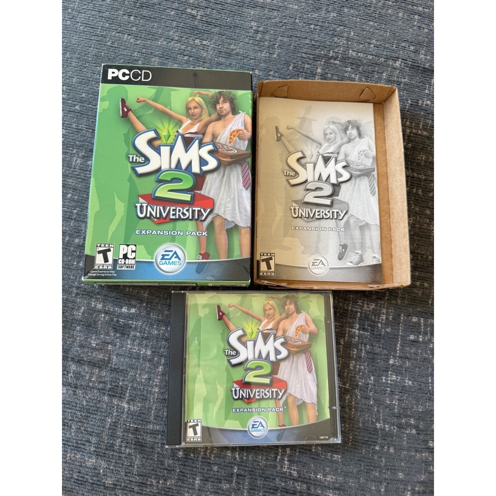 The Sims 2 University PC Expansion Pack Big Box CD